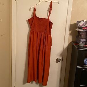 Size 2xl Rust Orange Shein Sundress. Only worn once due to being too big.